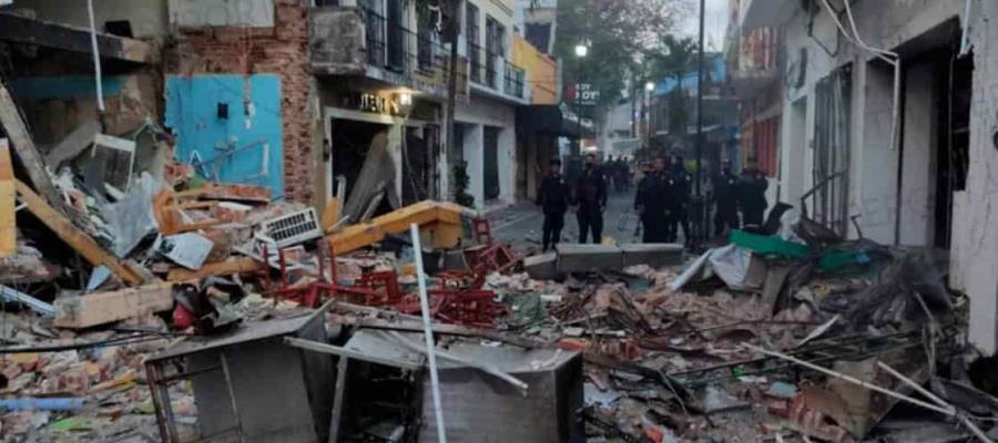 1 muerto y 1 herido deja explosión en la Zona Luz de Villahermosa