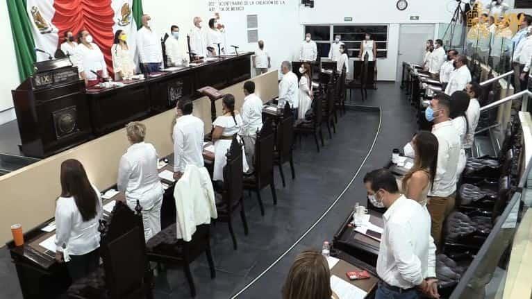 Instalan Comisión Permanente al cierre de primer periodo de sesiones en Congreso de Tabasco