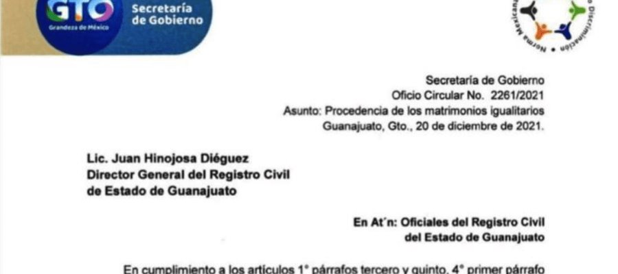 Guanajuato se suma a la lista de estados que aprueba el matrimonio igualitario