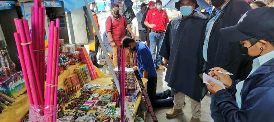 Advierte PC que para la venta de pirotecnia se requiere permiso de Sedena