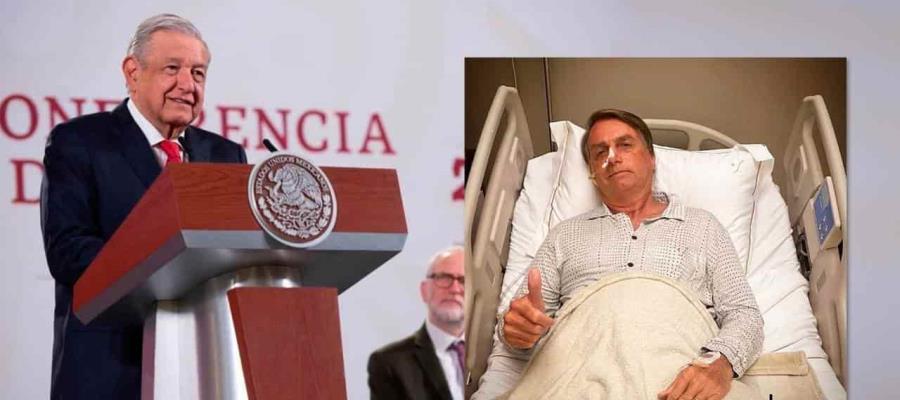 Este es el mensaje de AMLO a Bolsonaro, tras ser hospitalizado