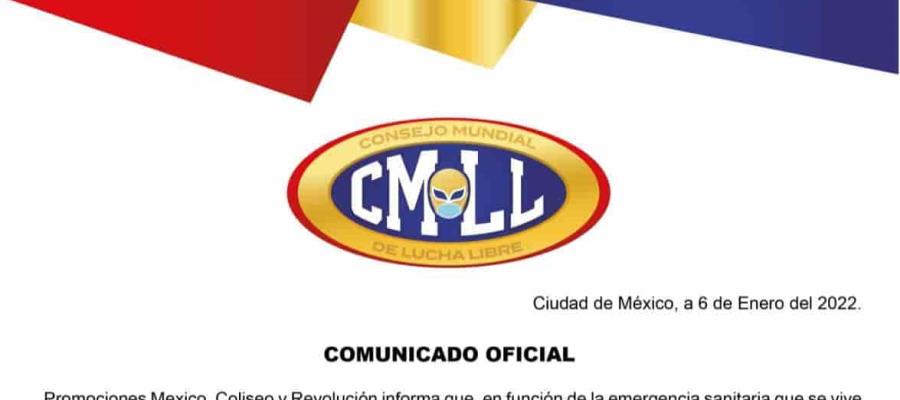 Suspenden Lucha Libre del CMLL por coronavirus