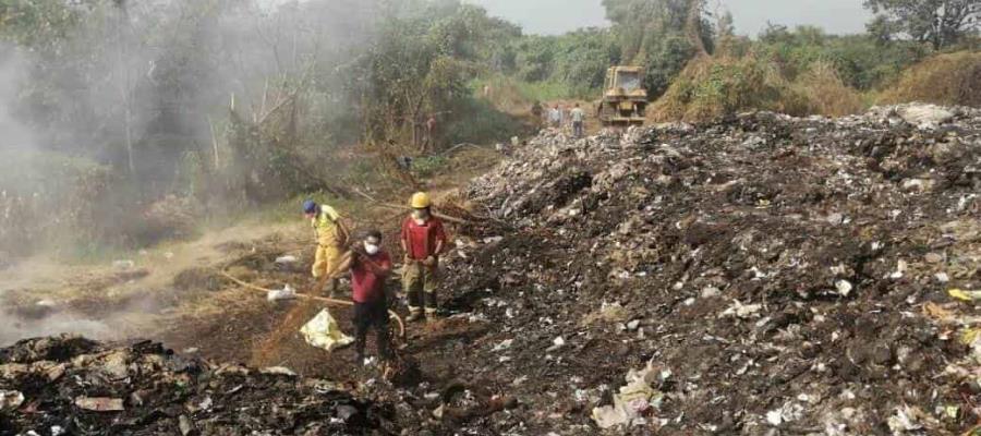 Incendio de basurero de Cárdenas está controlado en un 80%, reporta IPCET