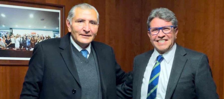 Tratan AALH y Ricardo Monreal agenda del Senado