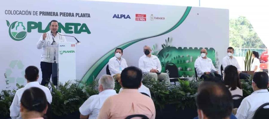 Arranca edificación de planta recicladora en Cunduacán