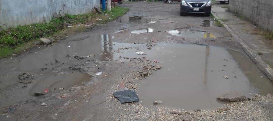 Denuncian pobladores de Guatacalca calles intransitables tras inundaciones de 2020