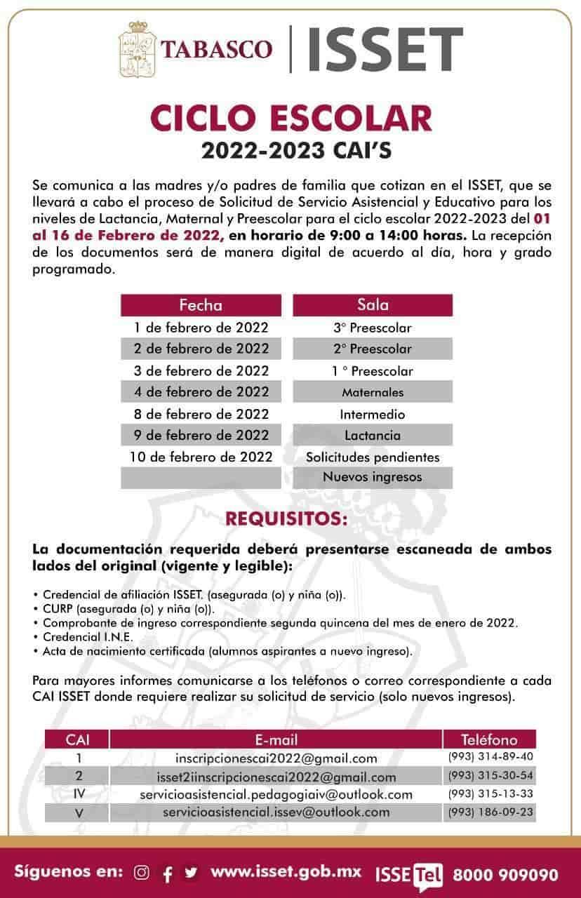 Abre ISSET inscripción en los Centros de Atención Infantil