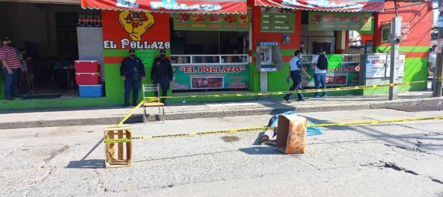 La muerte sorprende a hombre que se infarta… en el centro de Villahermosa