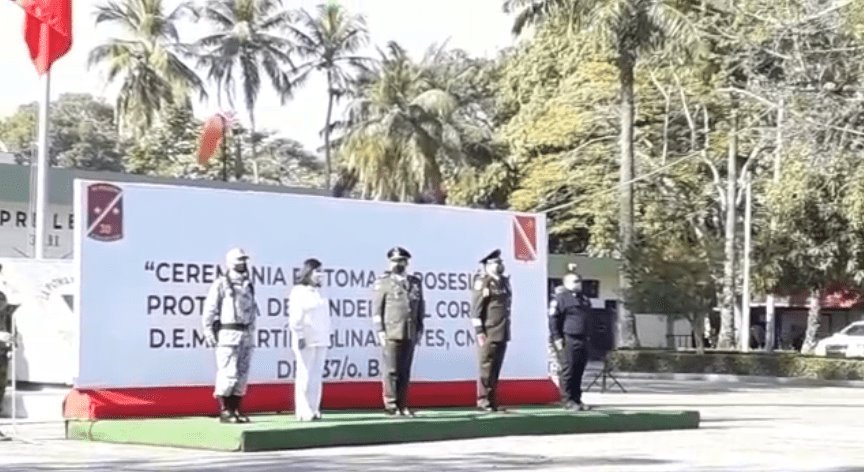 Rinde protesta nuevo comandante del 37 batallón de infantería Rinde protesta nuevo comandante del 37 batallón de infantería