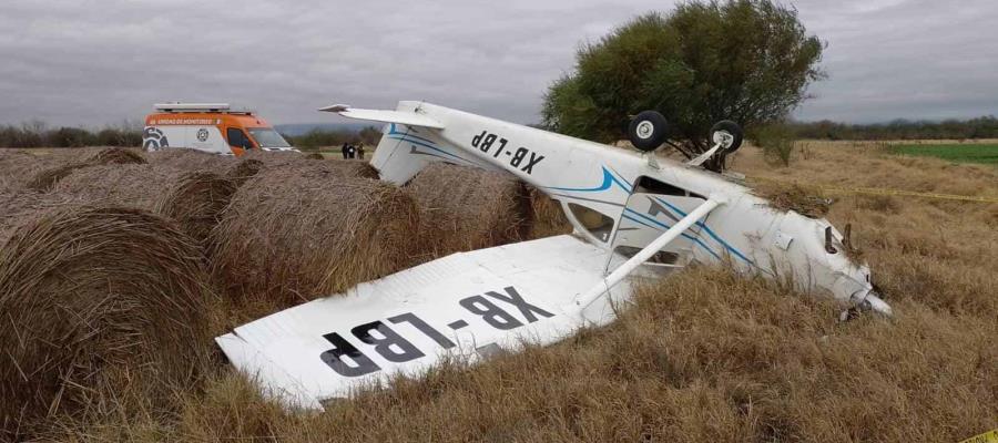 Avioneta aterriza de emergencia en NL