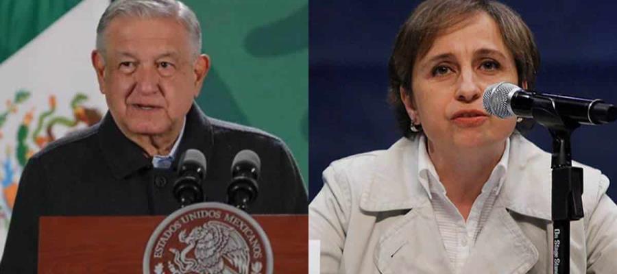 Acusa AMLO a Carmen Aristegui de estar con la mafia del poder