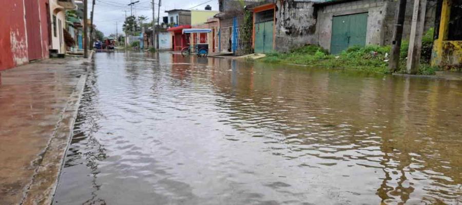 Tapón de basura y maleza en puente de Macuspana afectó a 40 familias