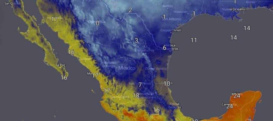 Se registran heladas en 9 entidades