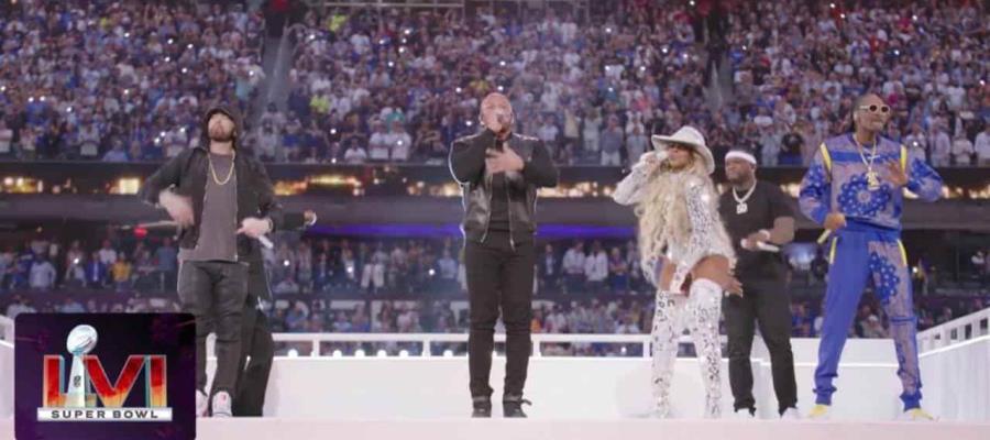 Snoop Dogg, Dr. Dre y Eminem hacen explotar el SoFi Stadium en el Super Bowl LVI