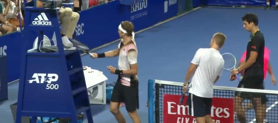 Estalla en ira Alexander Zverev y se va contra juez de silla en Acapulco