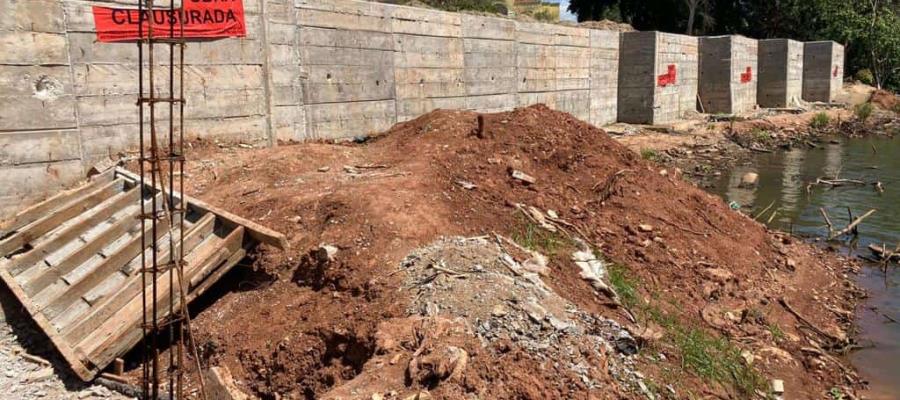 Clausuran relleno de la laguna de Las Ilusiones