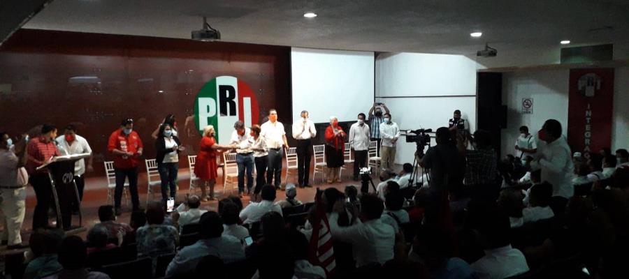 Celebra PRI en Tabasco,  aniversario 93... con ausencia de grandes cuadros