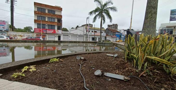 Se apagan las fuentes de Villahermosa… por vandalismo y robos