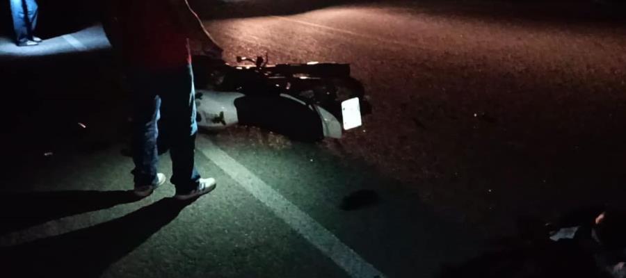 Fallece motociclista en la carretera Nacajuca -Villahermosa, la madrugada de este jueves