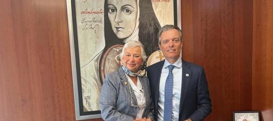 Se reúne Olga Sánchez con Giovanni Lepri, representante de la ACNUR en México