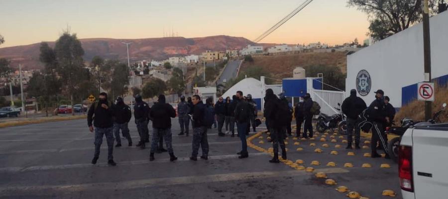 Realizan policías de Zacatecas paro laboral; denuncian hostigamiento