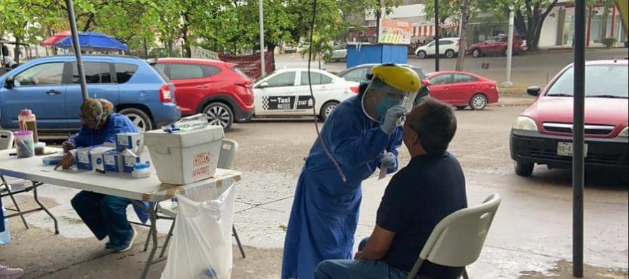 Descartan cerrar módulo COVID pese a baja demanda de pruebas en Villahermosa