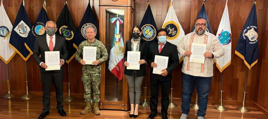 Firma Semar convenio con fiscalías de Tabasco, Chiapas y Oaxaca, para fortalecer Corredor Interoceánico del Istmo