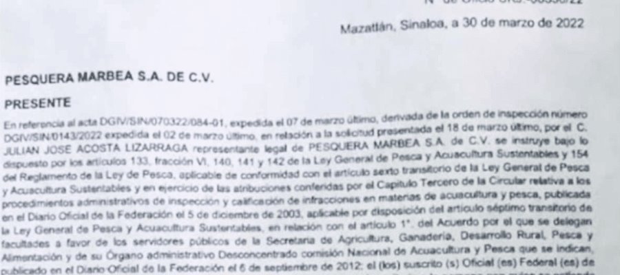 Detienen a alto funcionario de Conapesca en Sinaloa