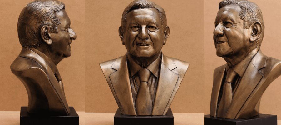 Busto de AMLO es ofertado en Facebook