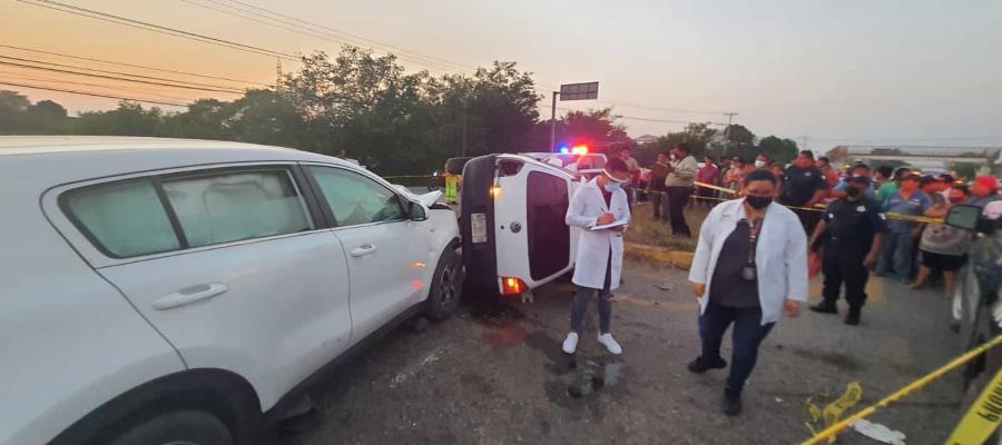 Circulaban en sentido contrario… y los sorprende la muerte en la Villahermosa-Teapa