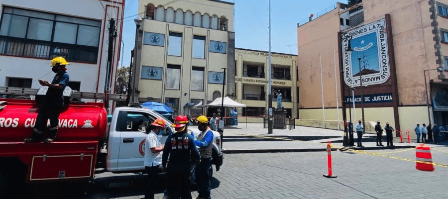 Evacúan a más de mil trabajadores, tras amenaza de bomba en el TSJ de Morelos