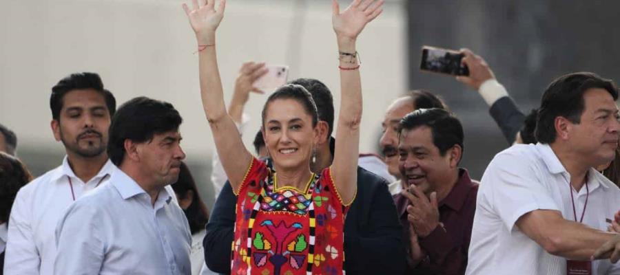 Ordena INE a Sheinbaum eliminar tuits sobre mitin donde promovió la Revocación de Mandato