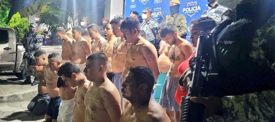 Un total de 9 mil 120 presuntos pandilleros ha sido arrestados en El Salvador