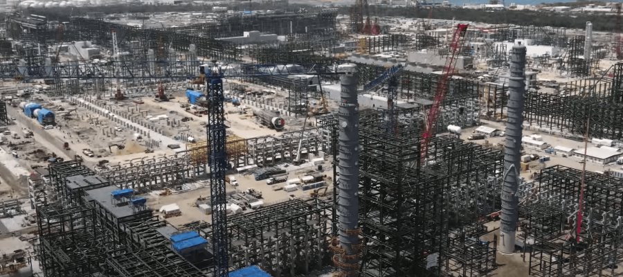 Concluye montaje de plantas reformadora y catalítica de Dos Bocas