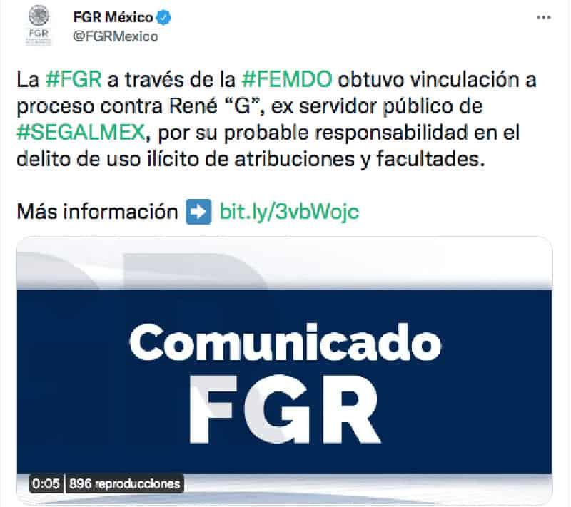 Exdirector de Finanzas de SEGALMEX es vinculado a proceso