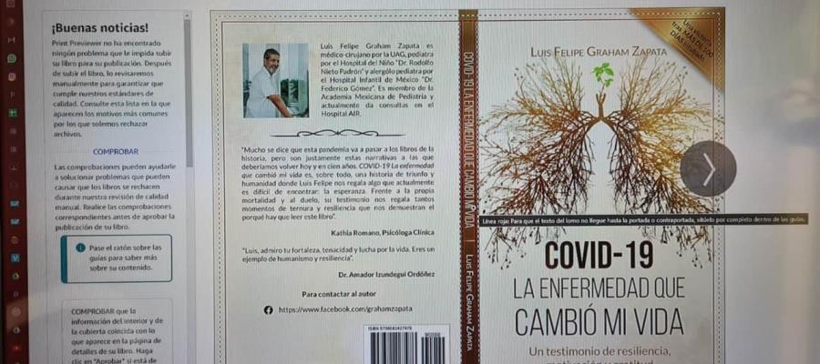 Graham Zapata publica libro sobre su difícil experiencia con el COVID-19