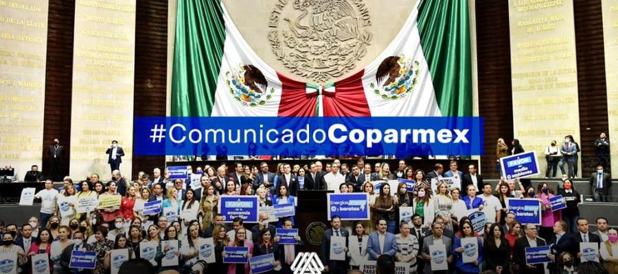 Celebra Coparmex que al desechar la Reforma Eléctrica ganó México