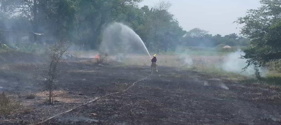 Atiende Protección Civil jornada intensa de incendios en pastizales