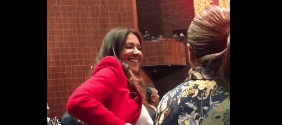 Paola Sánchez, diputada federal del PRI, se burló de la gente en San Lázaro