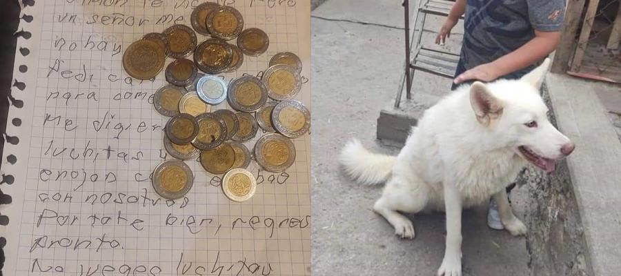 Niño envía otra carta a Simón, perrito que dejó en refugio porque su padre le pegaba