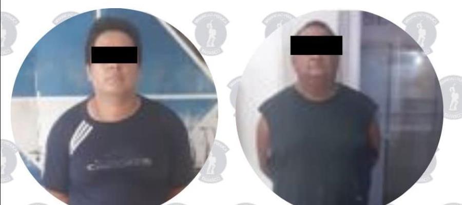 Detienen a 3 sujetos por portación de arma de fuego y violencia familiar en Centro 