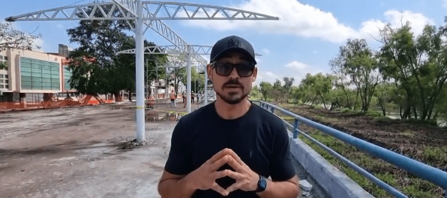 Supervisa titular de la Sedatu obras de rescate del malecón de Villahermosa