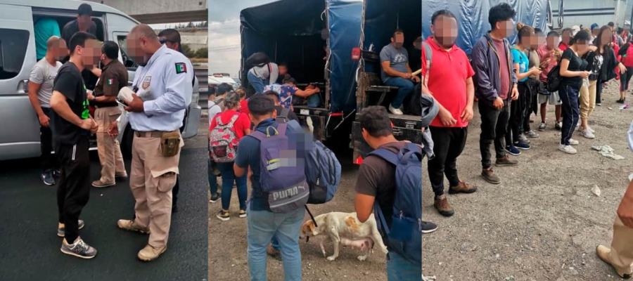 Aseguran a 330 migrantes en la autopista Puebla-Orizaba; “es un hecho histórico”: INM