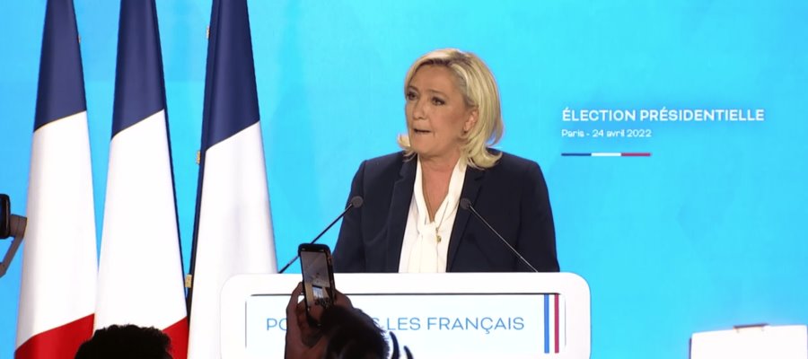 Califica Marine Le Pen como “histórico” el resultado de las elecciones en Francia