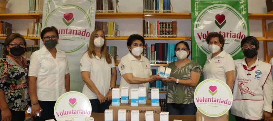 Voluntariado del TSJ dona insumos médicos a hospitales Juan Graham y Rovirosa