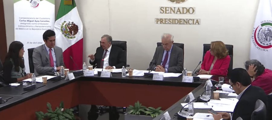 Ratifican en comisiones del Senado a Carlos Aysa como embajador de México en Dominicana