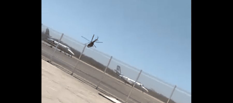 Helicóptero de la Marina se desploma en aeropuerto de Mazatlán