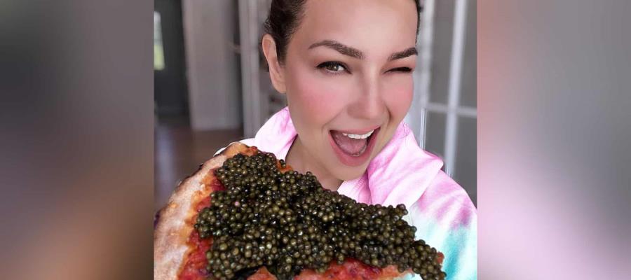 ¿Pizza con caviar?, Thalía revela una de sus excentricidades