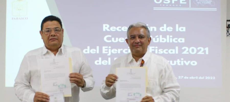 Finanzas entrega al OSFE Cuenta Pública 2021 del Poder Ejecutivo  