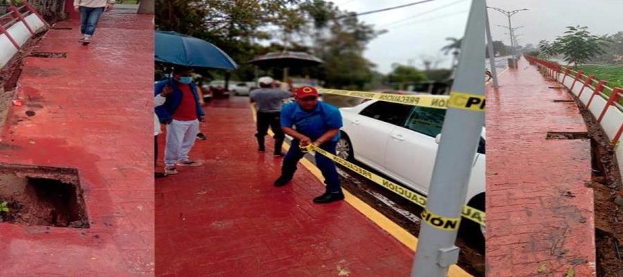 A casi 3 meses del colapso del malecón de Iquinuapa, reconstrucción aún no inicia